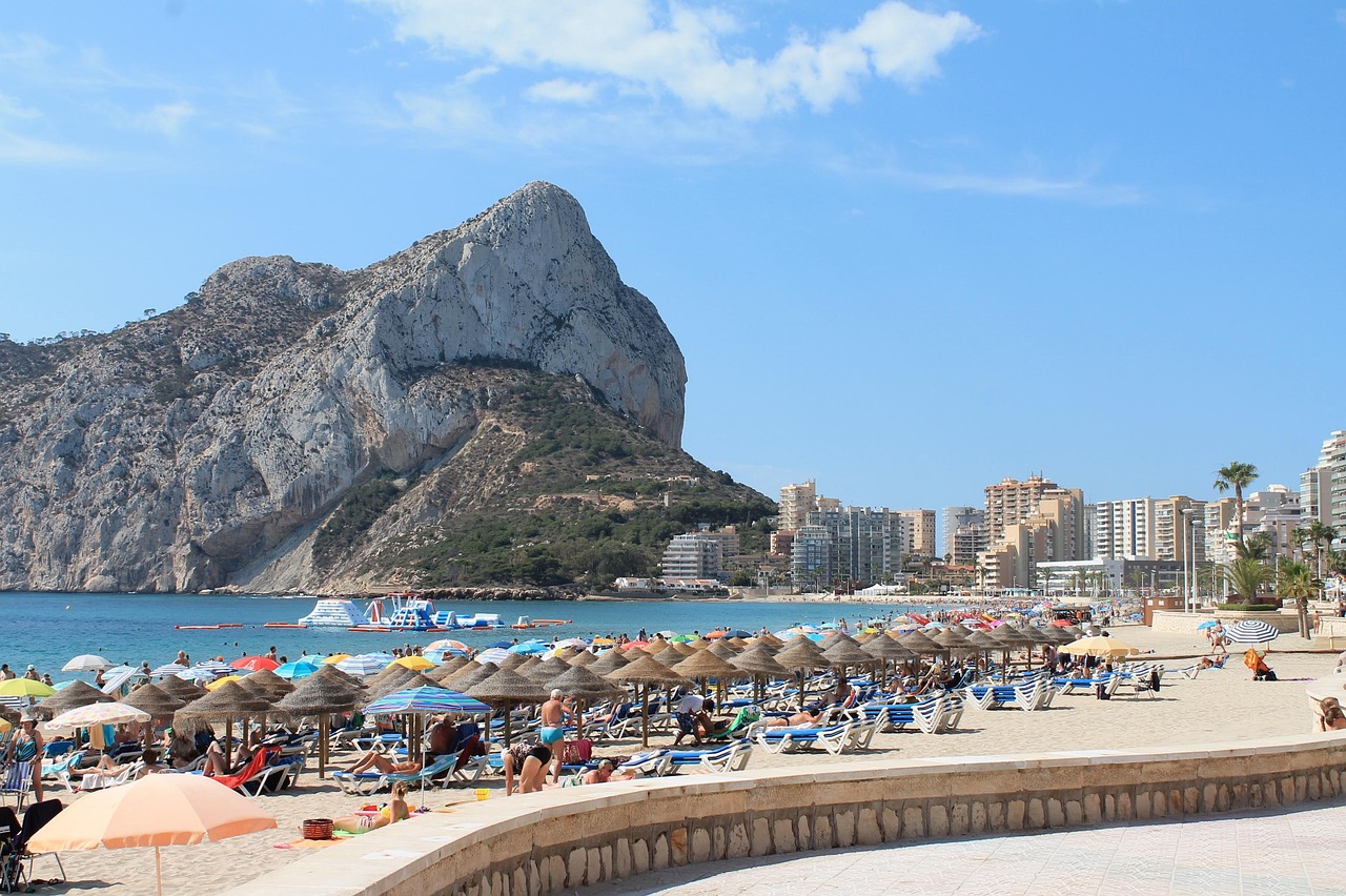 sea, resort, coast, beach, nature, travel, vacation, summer, spain, calpe