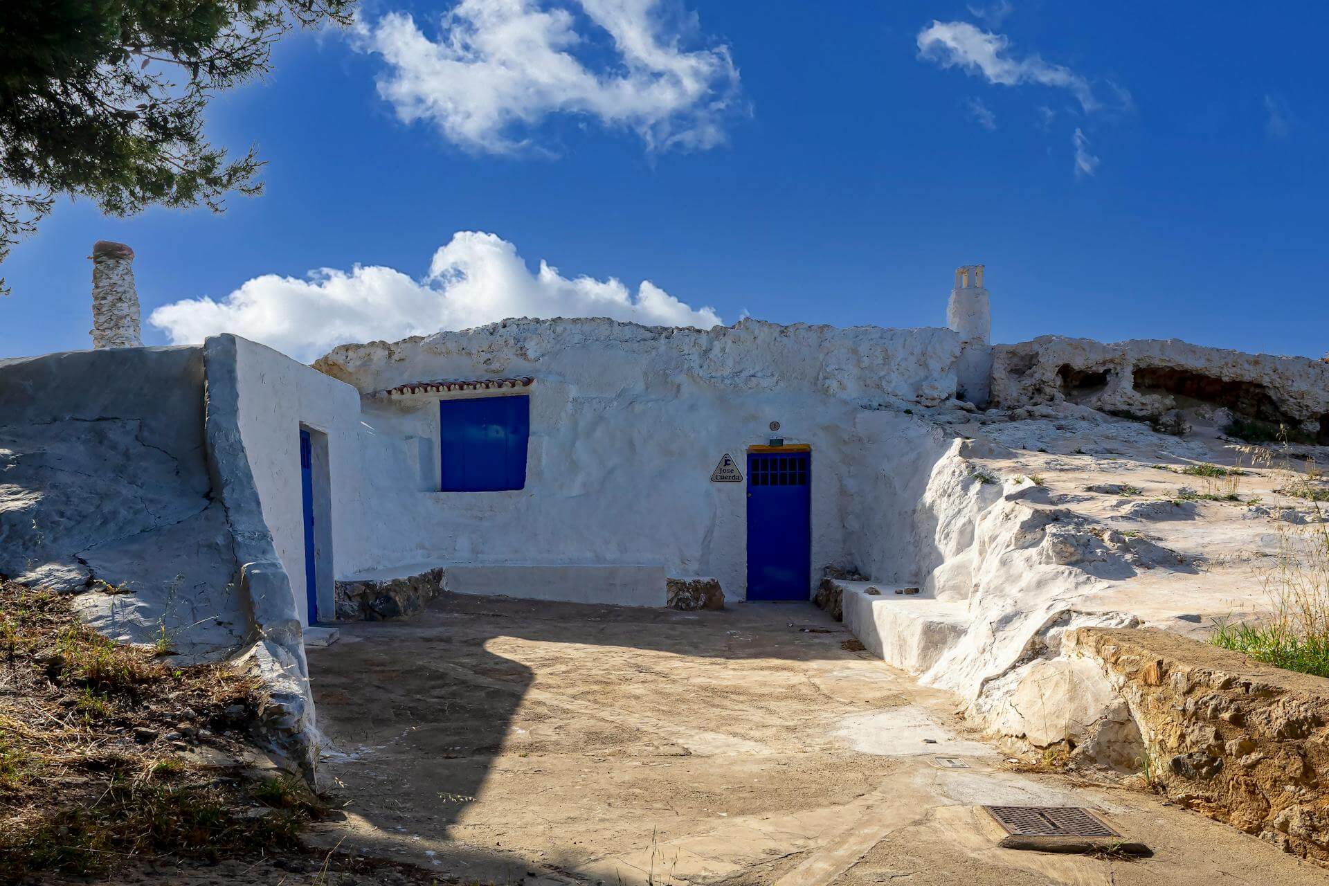 Entrance of Cuevas del Rodeo in Rojales, Alicante, Costa Blanca.